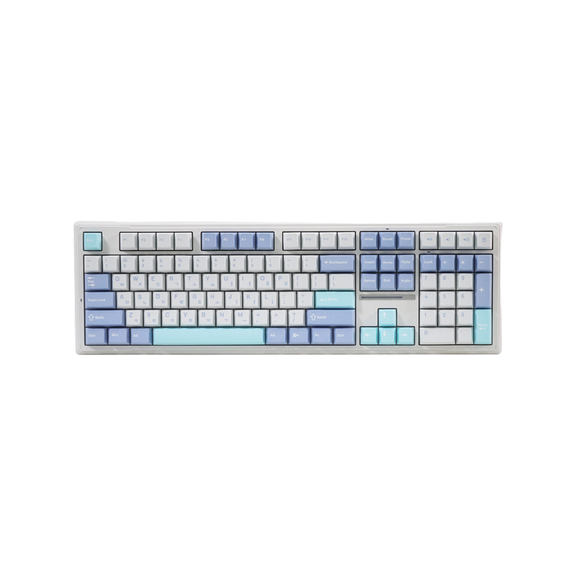 긱스타 GKG108AQ 유무선 기계식 키보드 풀배열 리니어 게이밍 사무용 아쿠아축 (2 컬러)(Geekstar GKG108AQ Wireless Gasket Full-size Keyboard Aqua Linear (2 colors))