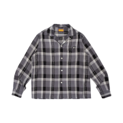 Human Made Open Collar Check Shirt Black