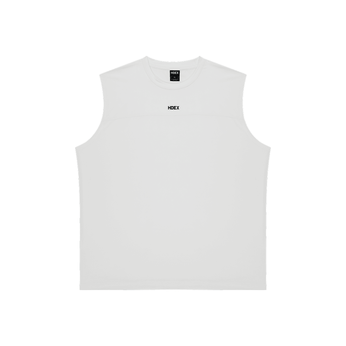 에이치덱스 액티브 컷라인 슬리브리스 화이트