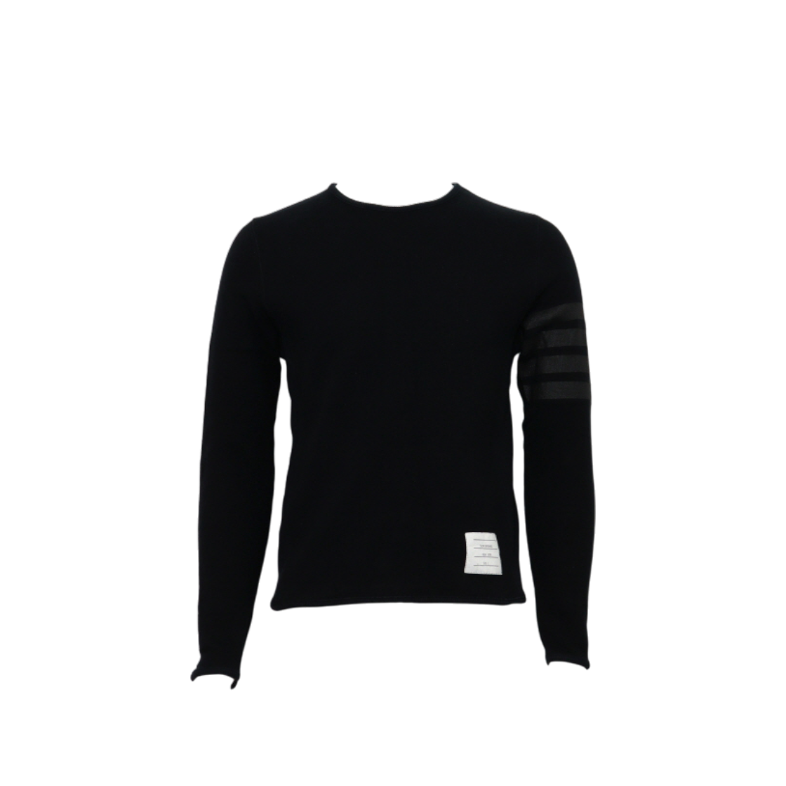 ITP8KBWUI8H2 Thom Browne MJT006AK8 Black 4-Bar Unisex Long Sleeve T-Shirt