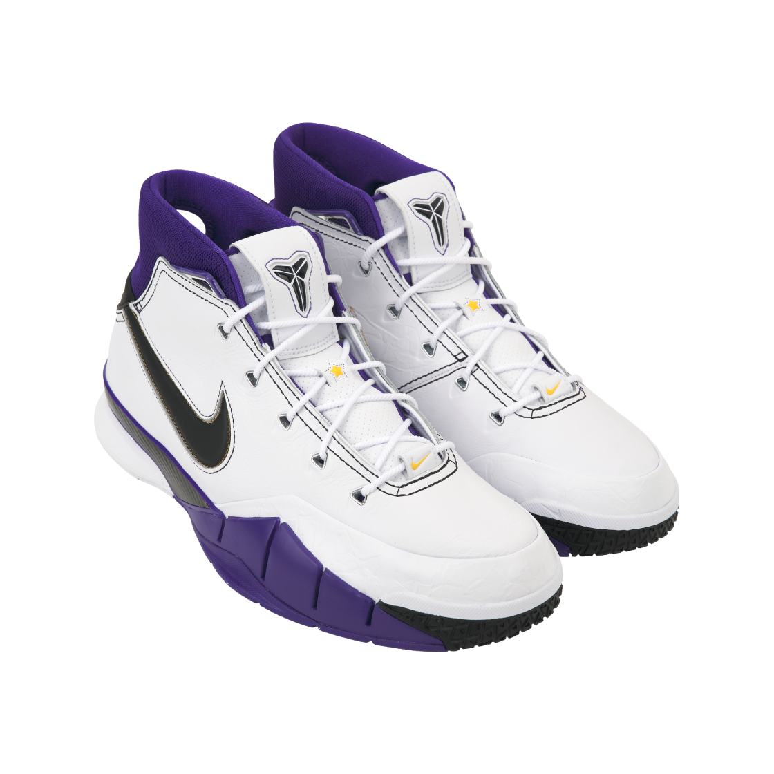 나이키 코비 1 프로트로 81 포인트 게임 화이트 블랙(Nike Kobe 1 Protro 81 Pt Game White Black) - 4