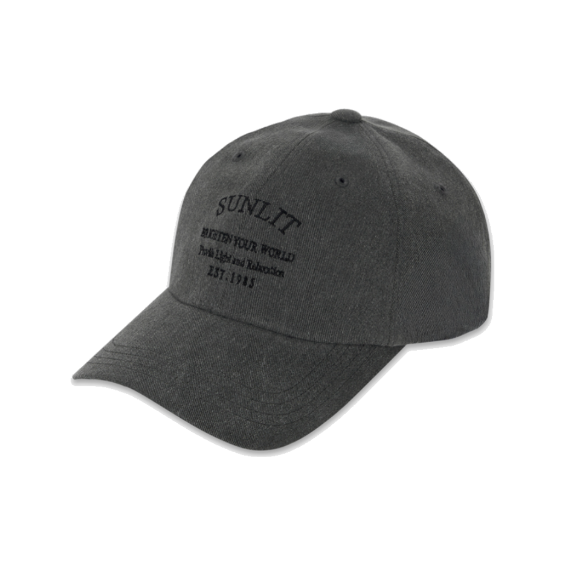 SSSCA2502 SUNLIT Heritage Logo Ball Cap Charcoal