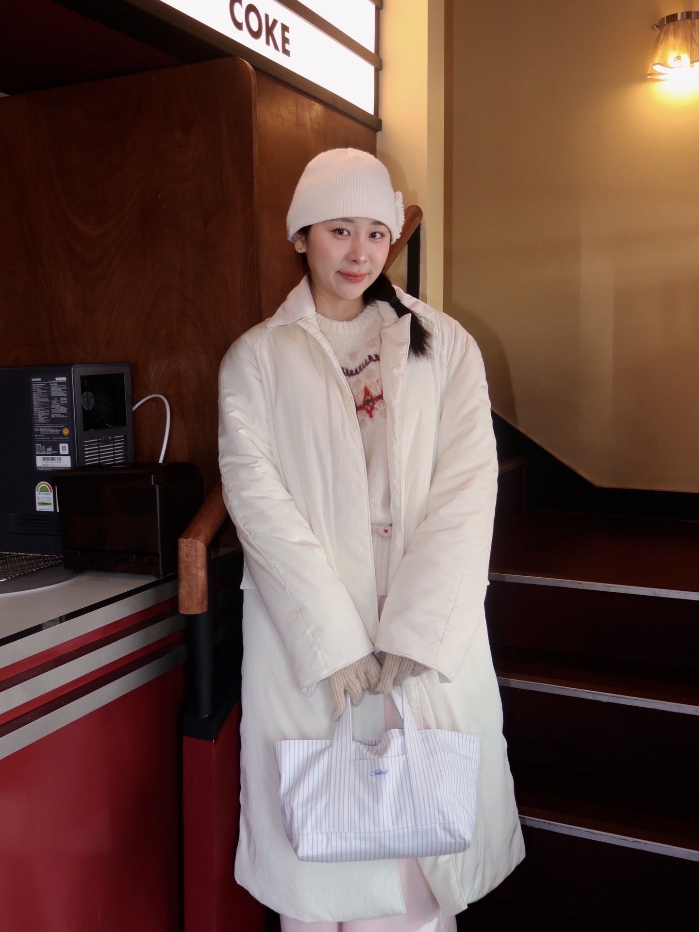 (W) Rockfishweatherwear Original Winter Slippers Sand 착용 스타일 - 2