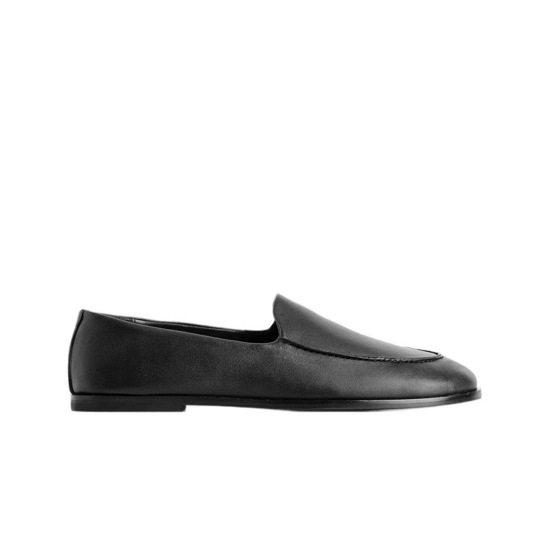 (W) 코스 클래식 레더 로퍼 블랙((W) COS Classic Leather Loafer Black)