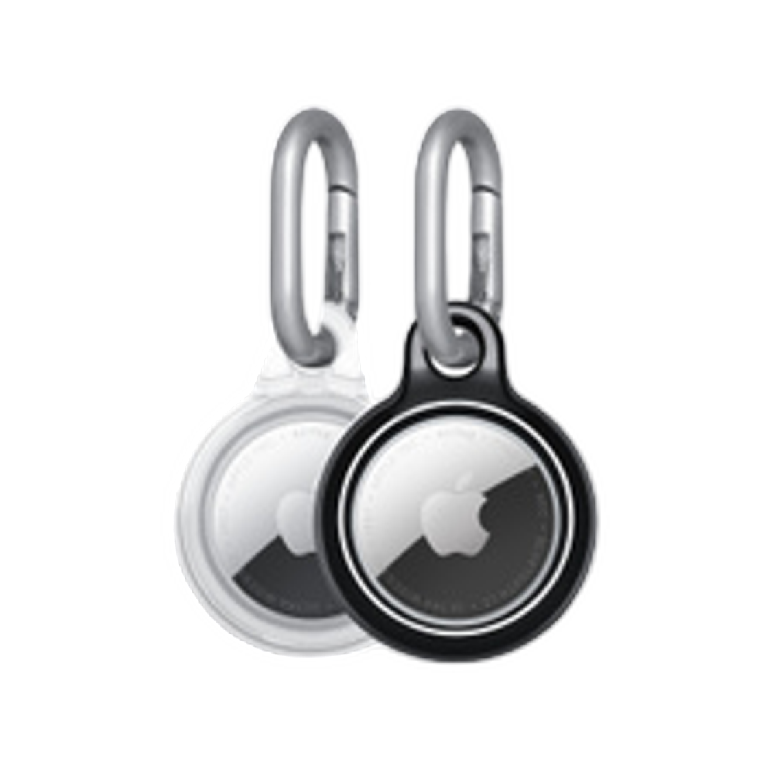 애플 테크21 이보팝 케이스 포 에어태그 2개 팩 블랙 투명(Apple Tech21 EvoPop Case for AirTag 2 Pack Black Transparent) - 1