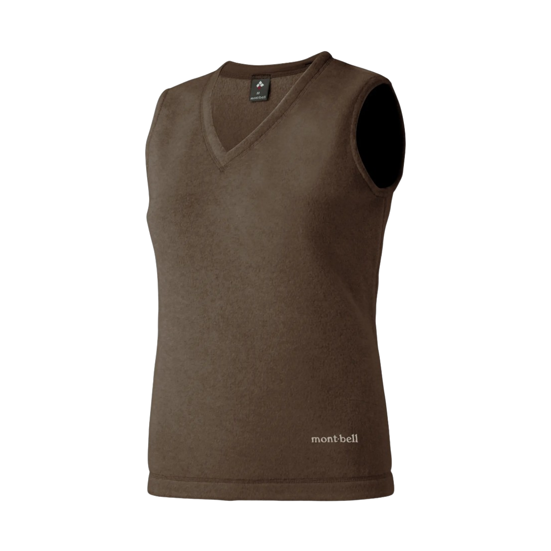 1106602 (W) Montbell Climaplus100 Vest Dark Brown 25