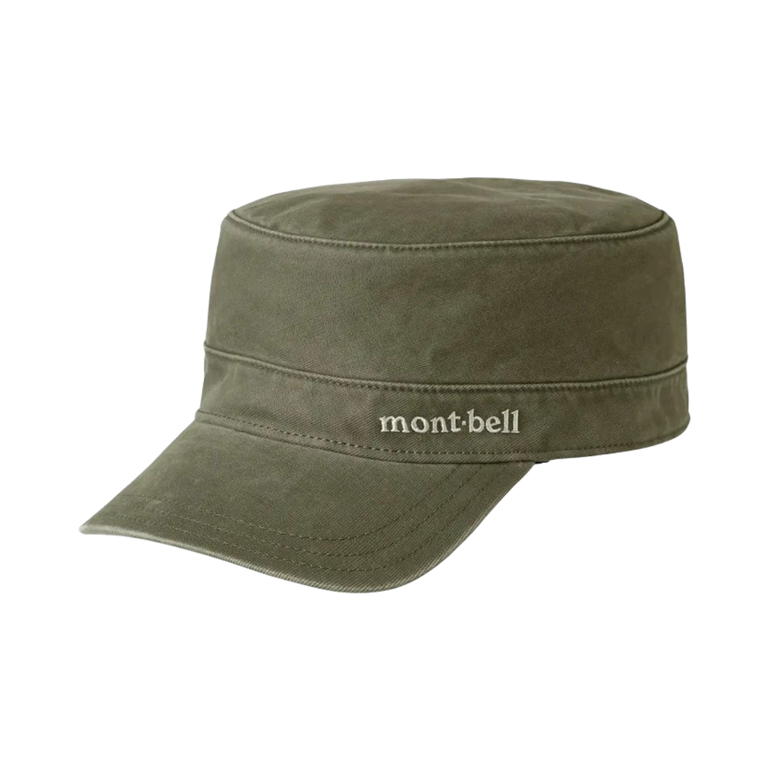 2108191 Montbell Washed Out Cotton Work Cap Olive