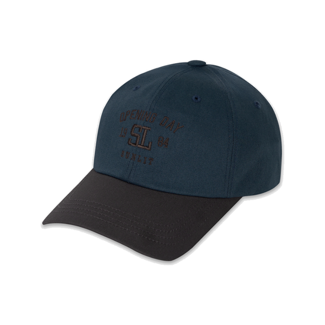 SSSCA2501 SUNLIT Symbol Logo Ball Cap Navy/Brown