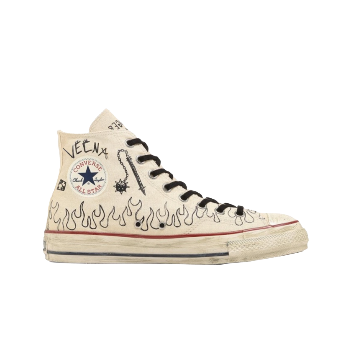 31317091 Converse x Stranger Things Chuck Taylor All Star Aged 87 HC Hi Natural