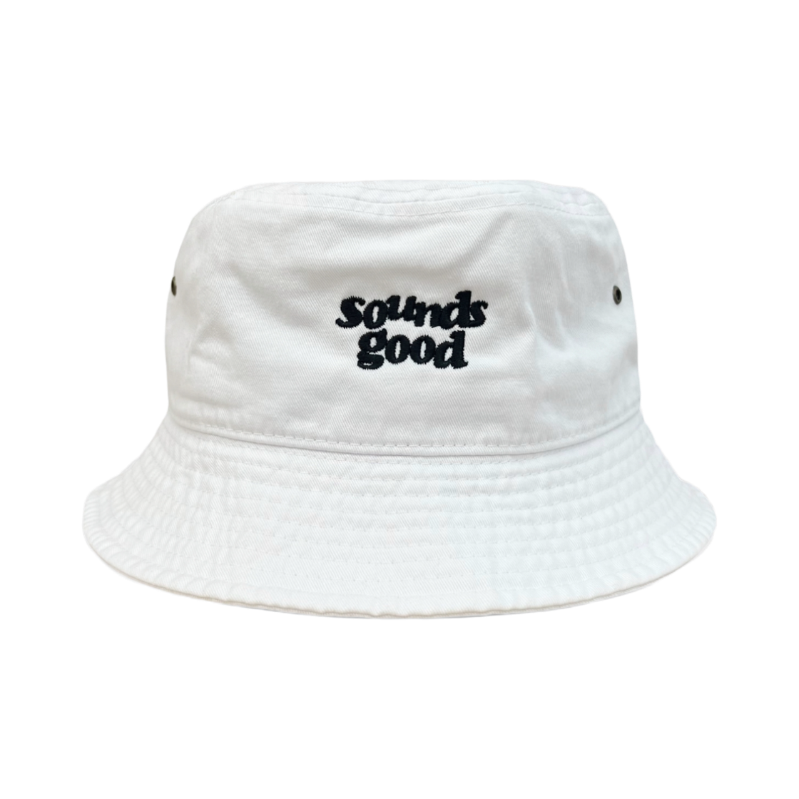 사운즈굿 SG 로고 버킷햇 화이트(Sounds Good SG Logo Bucket Hat White)