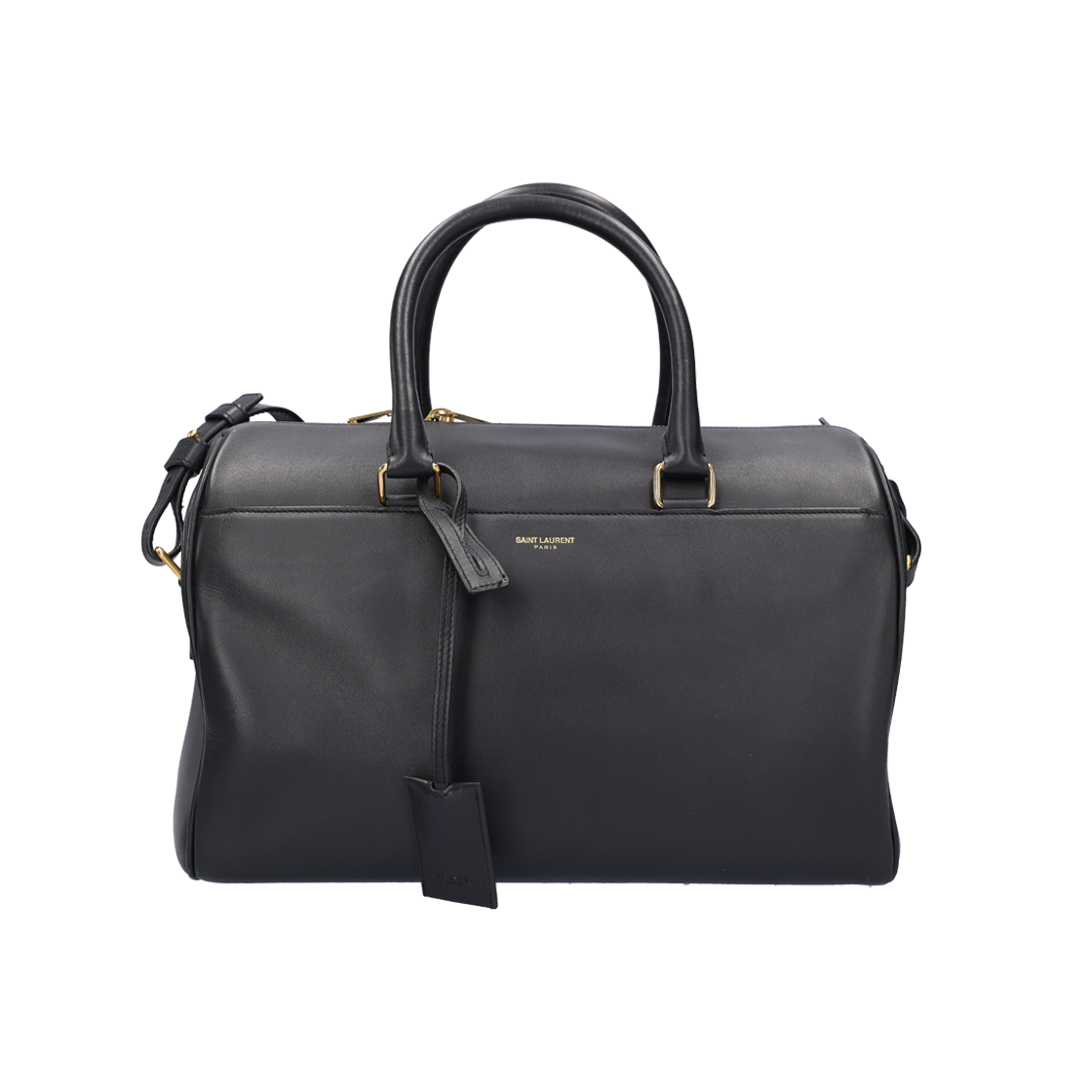 ITJU58ECOHQD Saint Laurent 322049 Leather Duffel Bag - Black