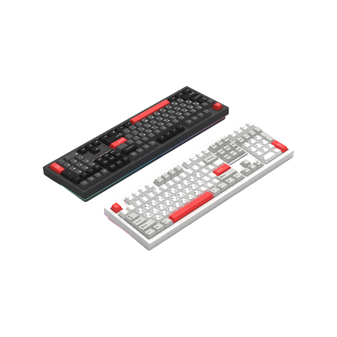 긱스타 GKG108R 유무선 저소음 기계식 키보드 풀배열 게이밍 사무용 가스켓 HMX 선셋(Geekstar GKG108R Wireless Gasket Full-size Keyboard HMX Sunset Silent) - 4