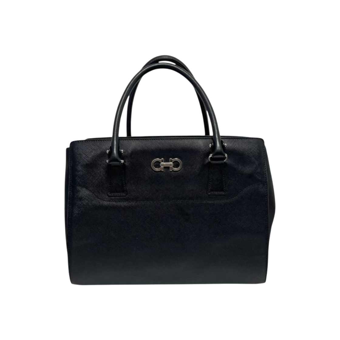 ITFQ6FS3CNL8 Salvatore Ferragamo Black Becky Tote & Crossbody Bag H00063