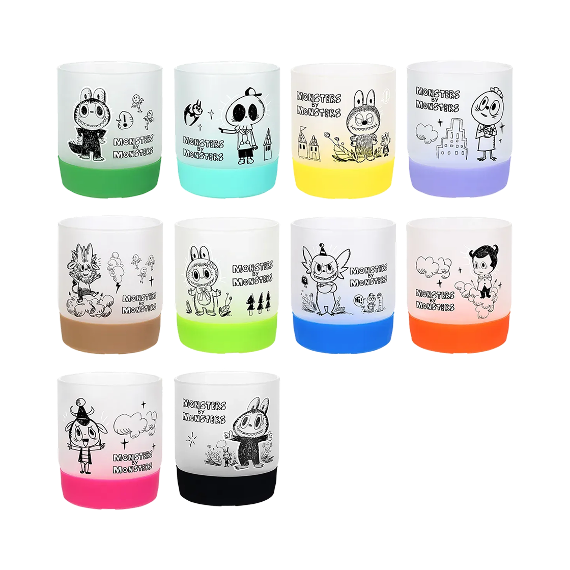 팝마트 더 몬스터즈 10주년 시리즈 미니컵 미개봉 랜덤박스 (9개입)(Pop Mart The Monsters 10th Anniversary Series Mini Cup Sealed Case (9 Blind Boxes)) - 2