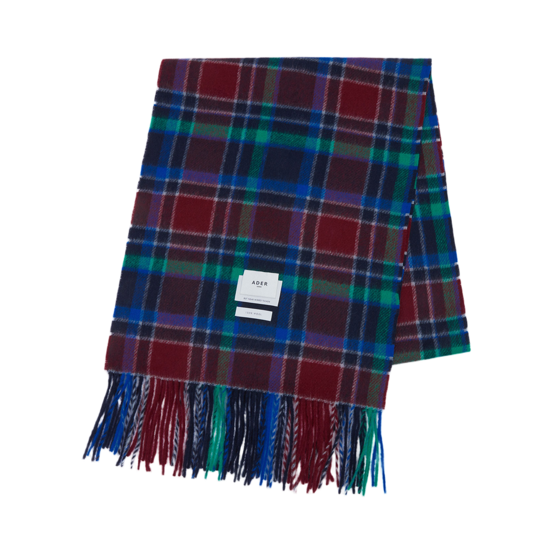 BMADFWAC0401RD Ader Error Revint Plaid Muffler Red