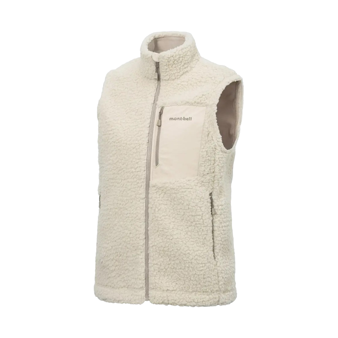 1106749 (W) Montbell Climaplus Shearling Vest Ivory