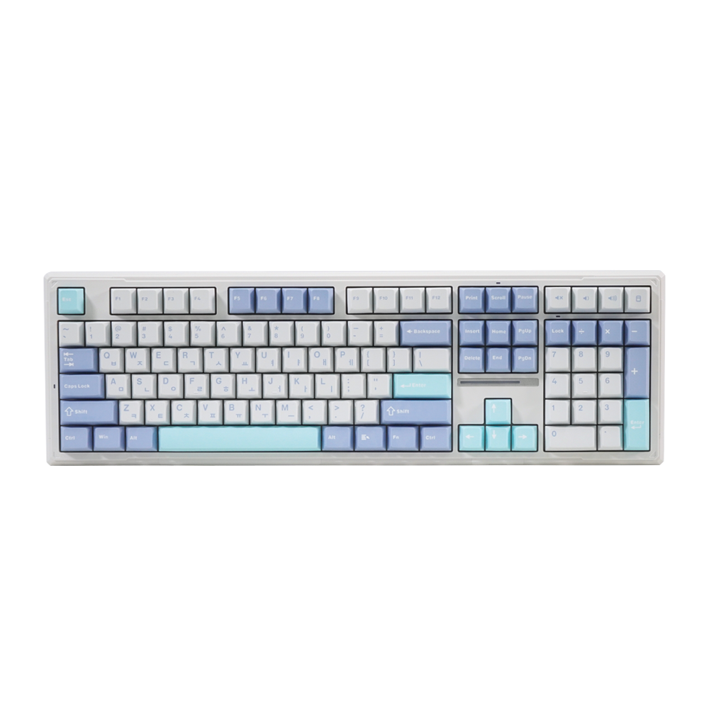 긱스타 GKG108SS 유무선 기계식 키보드 풀배열 리니어 게이밍 사무용 저소음 바다소금축(Geekstar GKG108SS Wireless Gasket Full-size Keyboard Silent Sea Salt) - 5