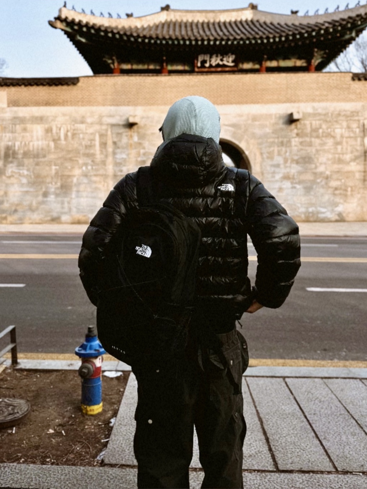 The North Face Matier EX RDS Down Hoodie Black, The North Face Jester Air 27 Black - 25FW 착용 스타일 - 4
