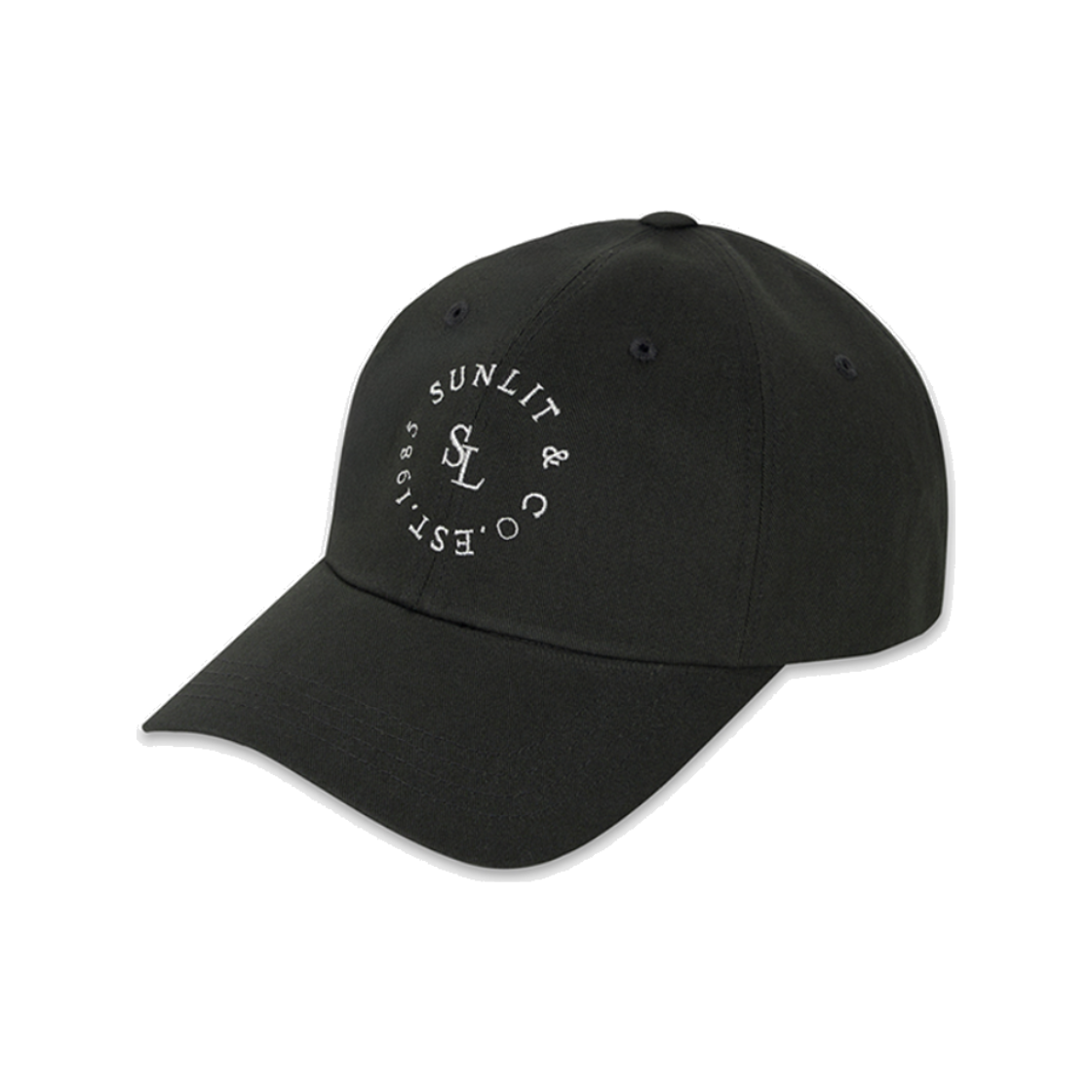SSSCA2503 SUNLIT Lettering Ball Cap Charcoal