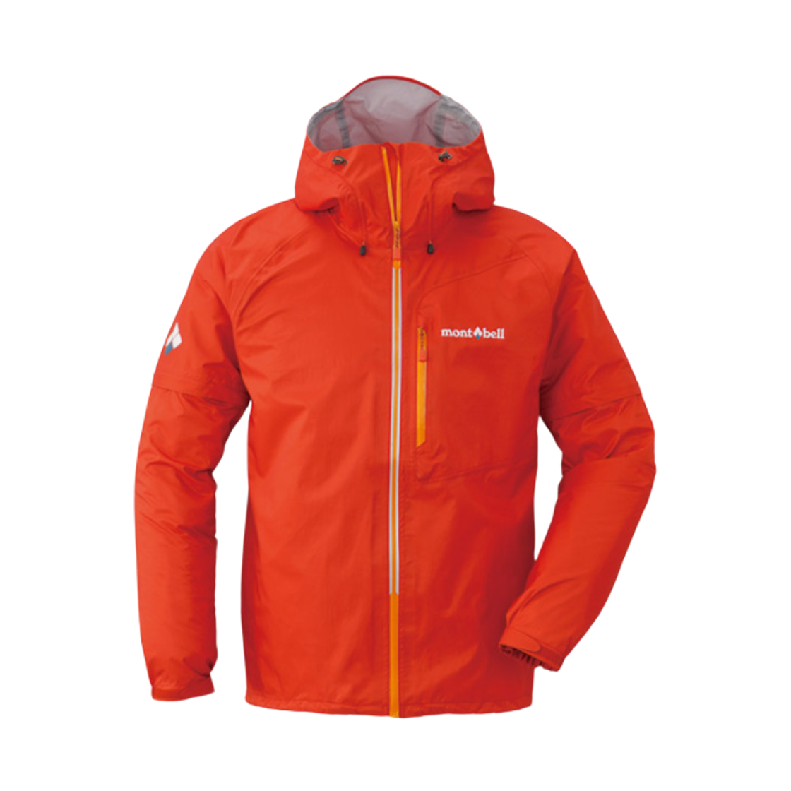 1128505 Montbell Convertible Rain Jacket Hot Red