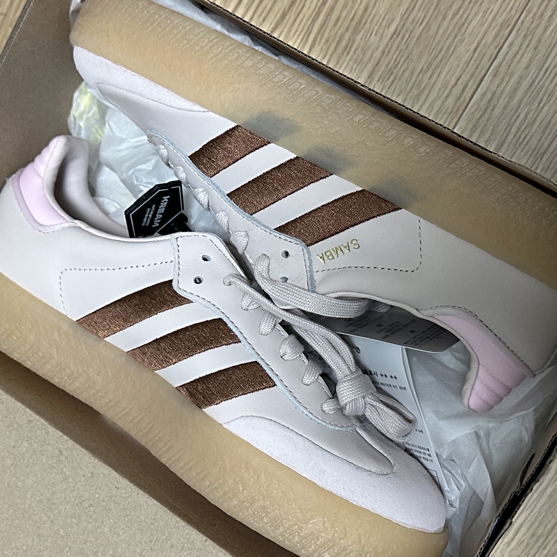 (W) Adidas Sambae Putty Mauve Preloved Brown 착용 스타일