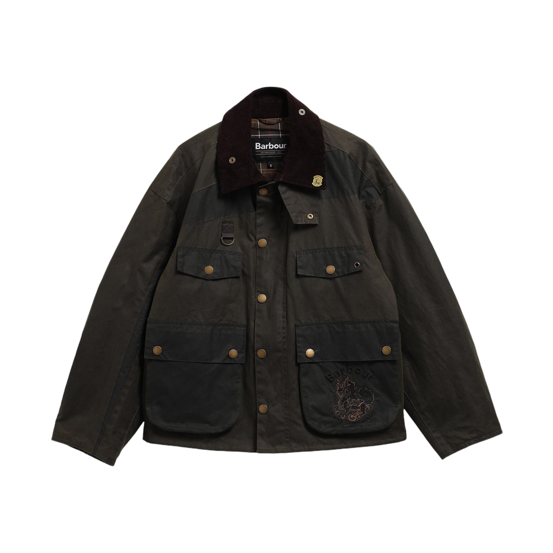 바버 x 펑첸왕 포터 왁스드 자켓 아카이브 올리브(Barbour x Feng Chen Wang Porter Waxed Jacket Archive Olive)