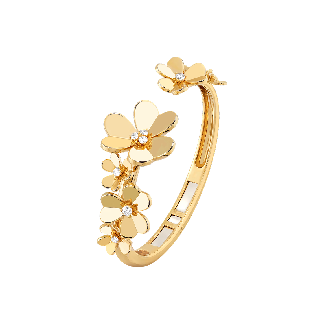 반 클리프 & 아펠 프리볼 브레이슬릿 7 플라워 미디움 모델 18K 옐로우 골드 다이아몬드(Van Cleef & Arpels Frivole Bracelet 7 Flowers Medium Model 18K Yellow Gold Diamond) - 1