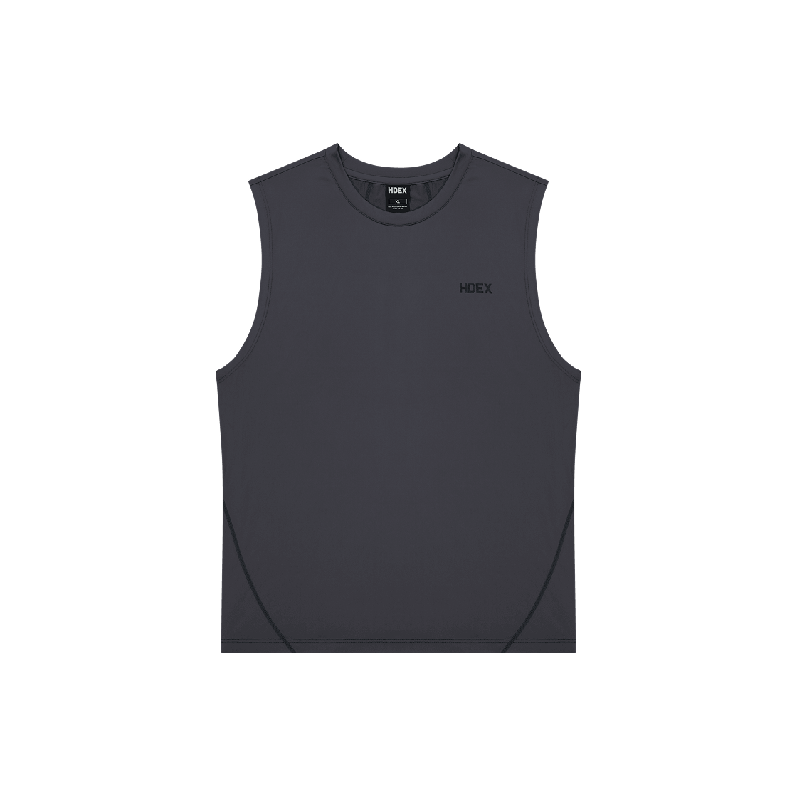 에이치덱스 액티브 매치스 레귤러핏 슬리브리스 차콜(HDEX Active Matches Regular Fit Sleeveless Charcoal)