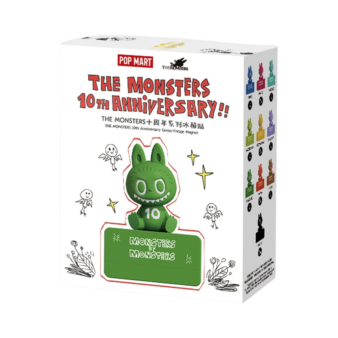 팝마트 더 몬스터즈 10주년 시리즈 마그넷 미개봉 랜덤박스 (1개입)(Pop Mart The Monsters 10th Anniversary Series Fridge Magnet Sealed Case (1 Blind Box)) - 1