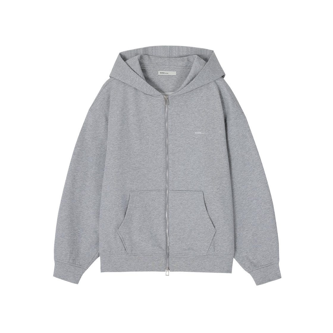 송지오 옴므 SSAW 싱귤러 후드 집업 멜란지 그레이(SONGZIO HOMME SSAW Singular Hood Zip Up Melange Grey)