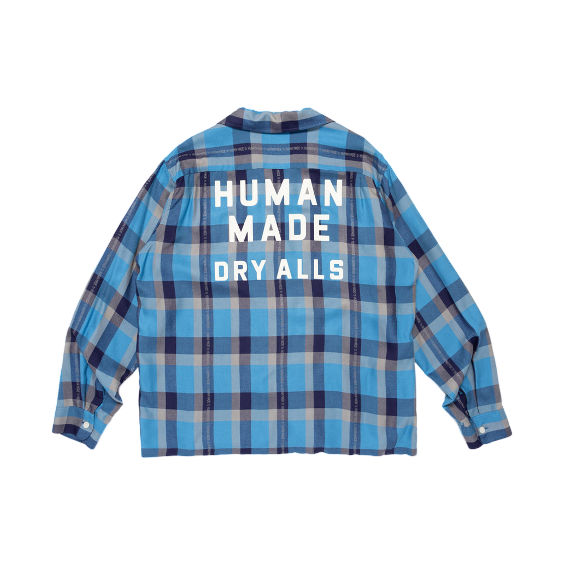 휴먼 메이드 오픈 칼라 체크 셔츠 블루(Human Made Open Collar Check Shirt Blue) - 2