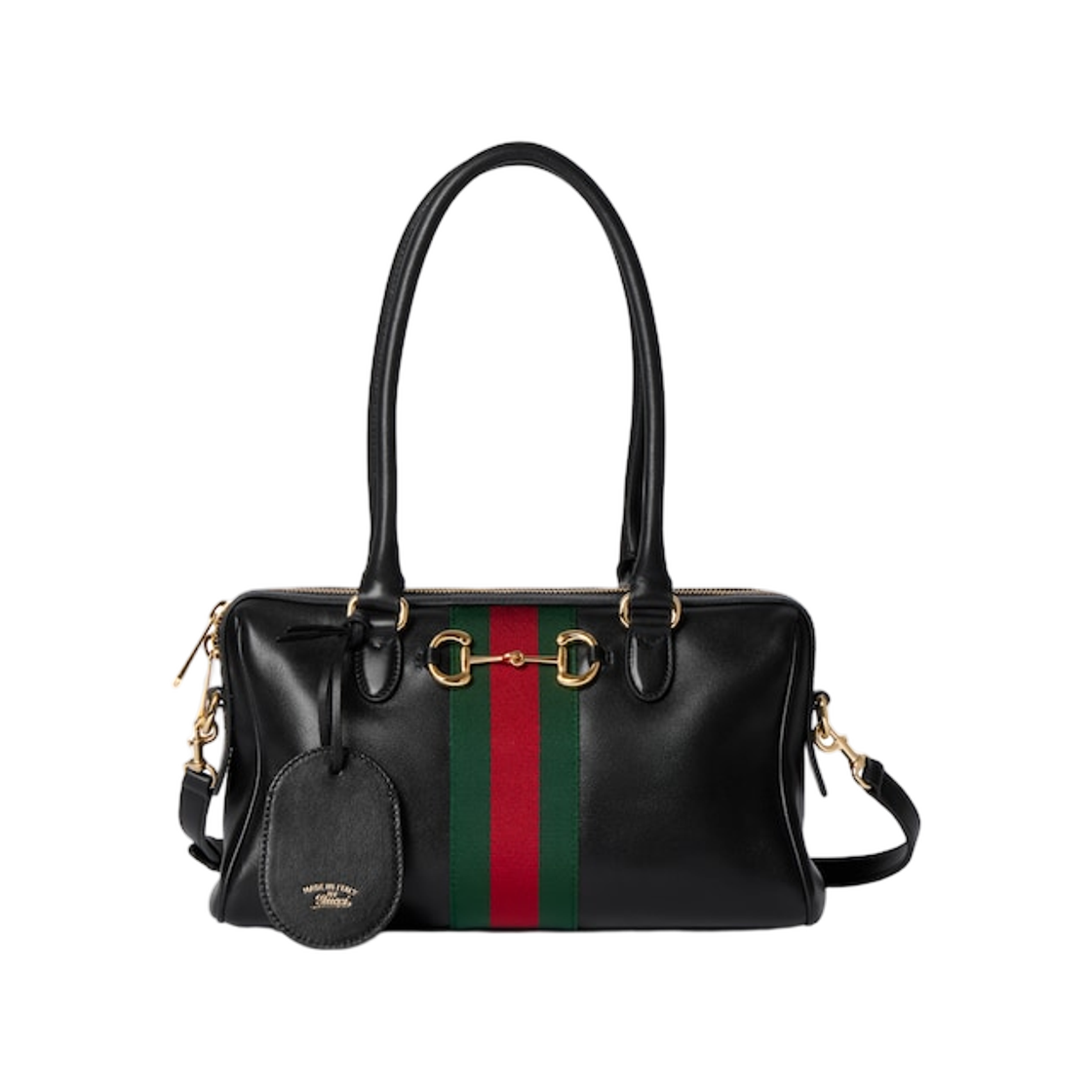 구찌 보르세토 미디움 보스턴 백 블랙