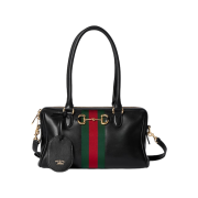 Gucci Borsetto Medium Boston Bag Black