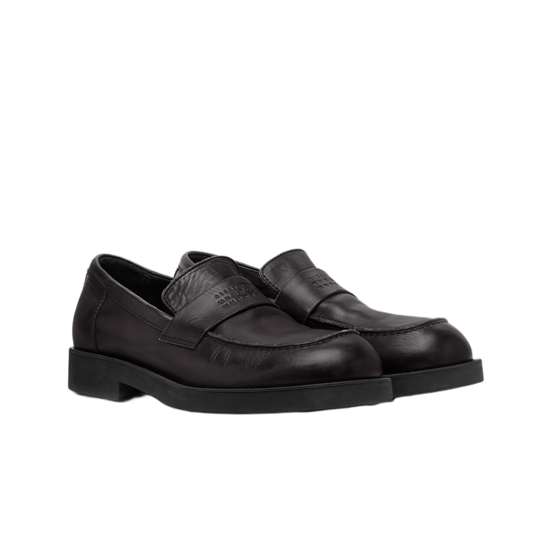MM6 메종 마르지엘라 시티 바이커 로퍼 블랙(MM6 Maison Margiela City Biker Loafers Black) - 2
