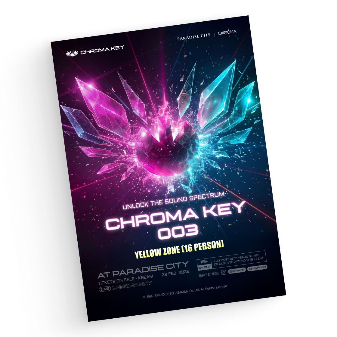 CHROMA03-TK13 YELLOW ZONE (CHROMA KEY 003 ZONE) - 16인