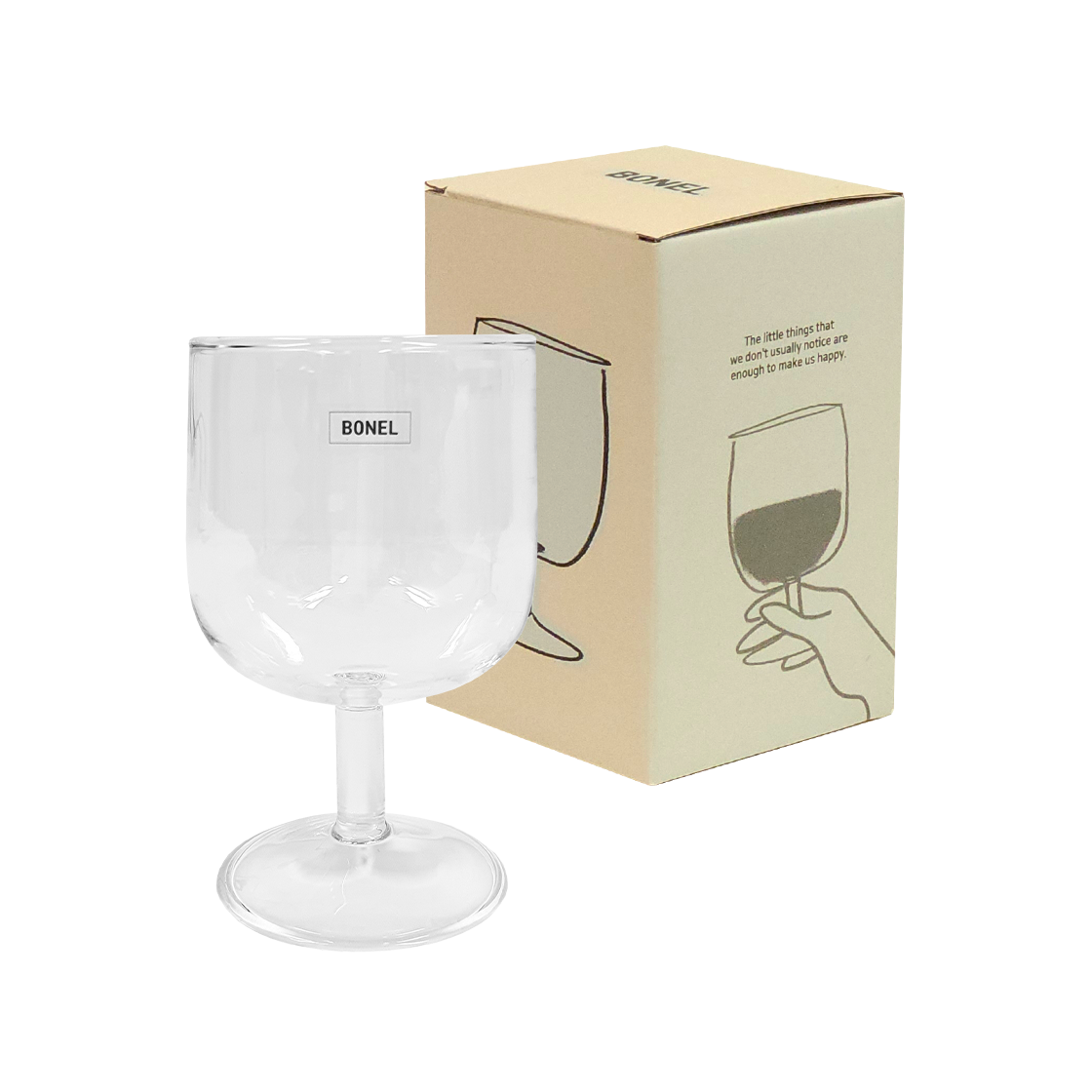 보넬 내열 고블렛 와인잔 클리어(Haulshome Bonnel Glass Goblet Clear)