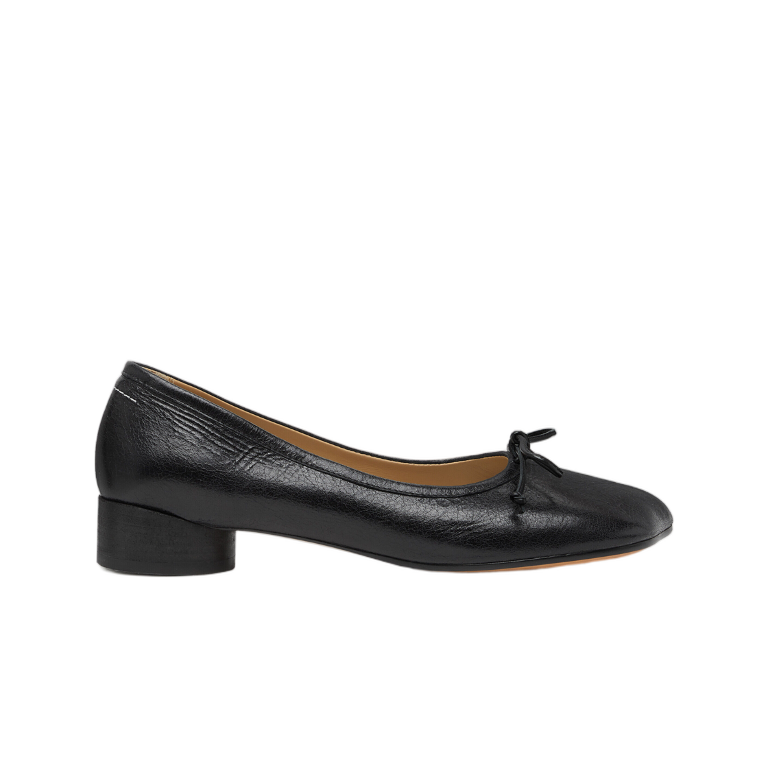 S59WZ0092P7561T8013 (W) MM6 Maison Margiela Anatomic Numeric Ballerinas Black