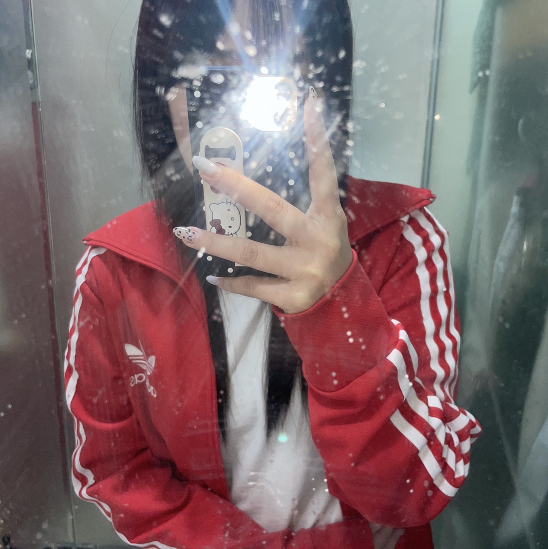 Adidas Adicolor Classics Firebird Track Better Scarlet - KR Sizing 착용 스타일