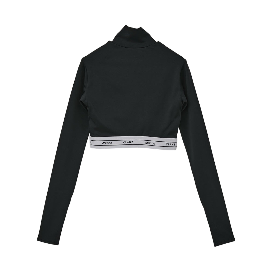 (W) 미즈노 x 크라네 하프 집 롱슬리브 탑 블랙((W) Mizuno x Clane Half Zip Long Sleeve Tops Black) - 2