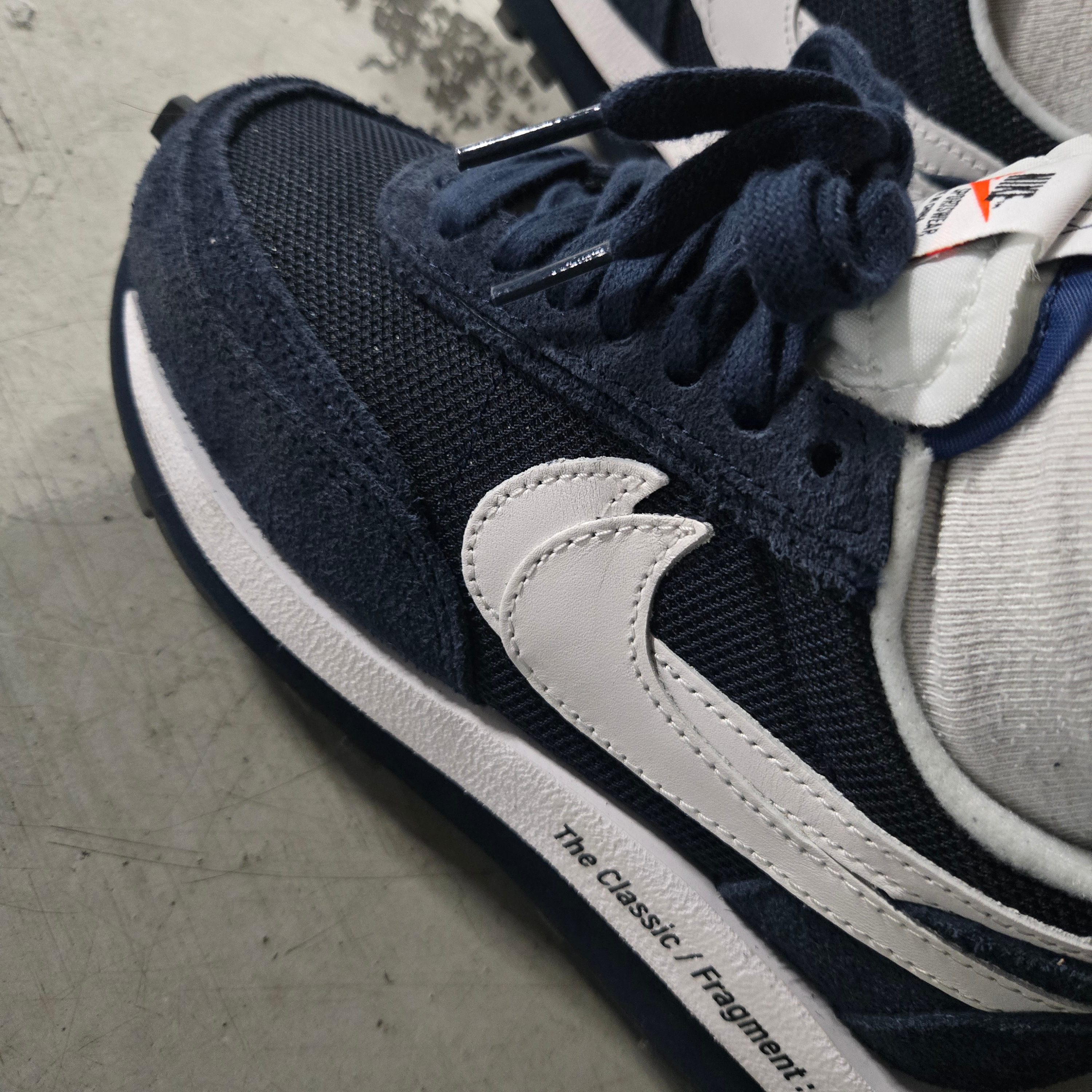 Nike x Sacai x Fragment LDWaffle Blackened Blue 착용 스타일