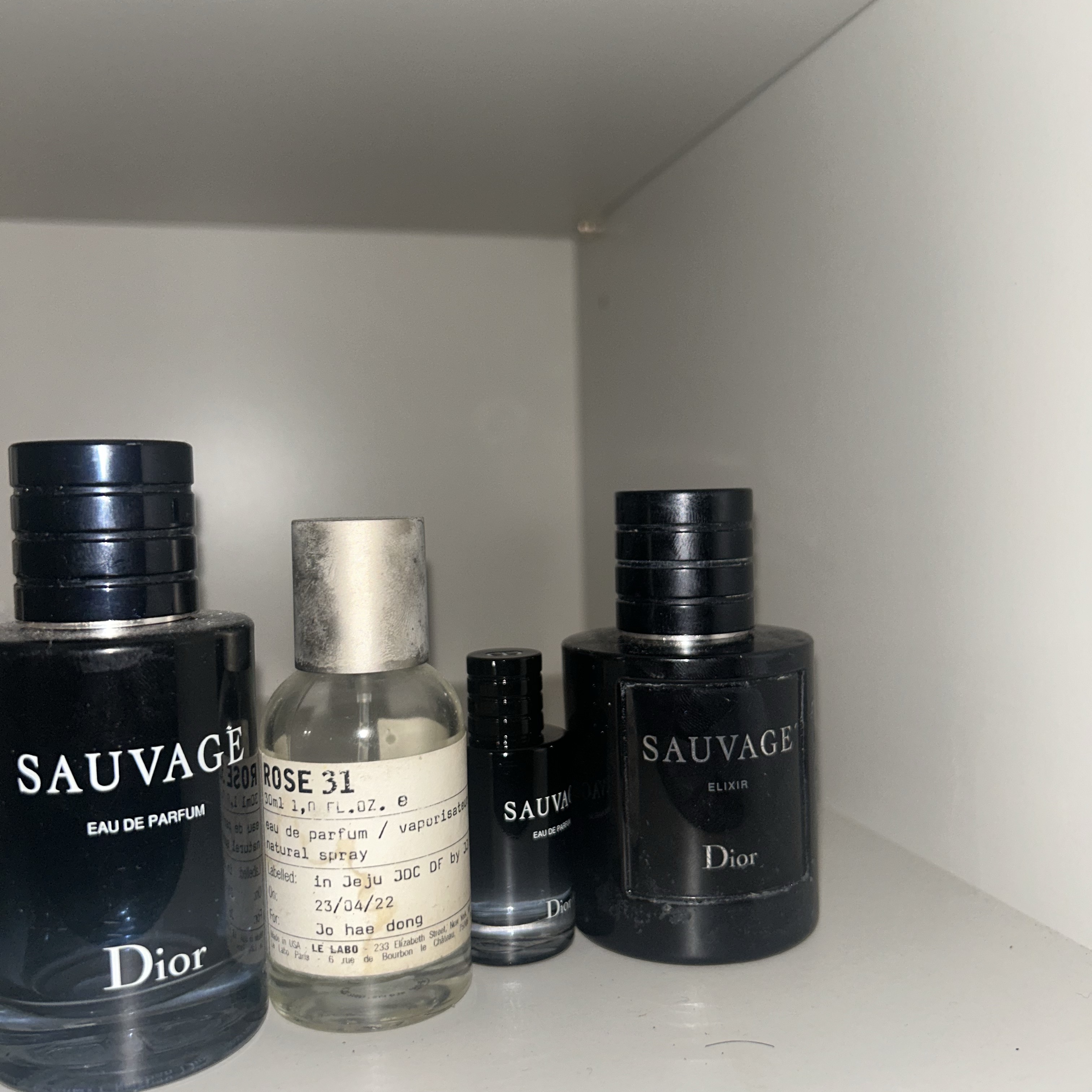Dior Sauvage Eau De Parfum 100ml, Dior Sauvage Elixir 100ml 착용 스타일