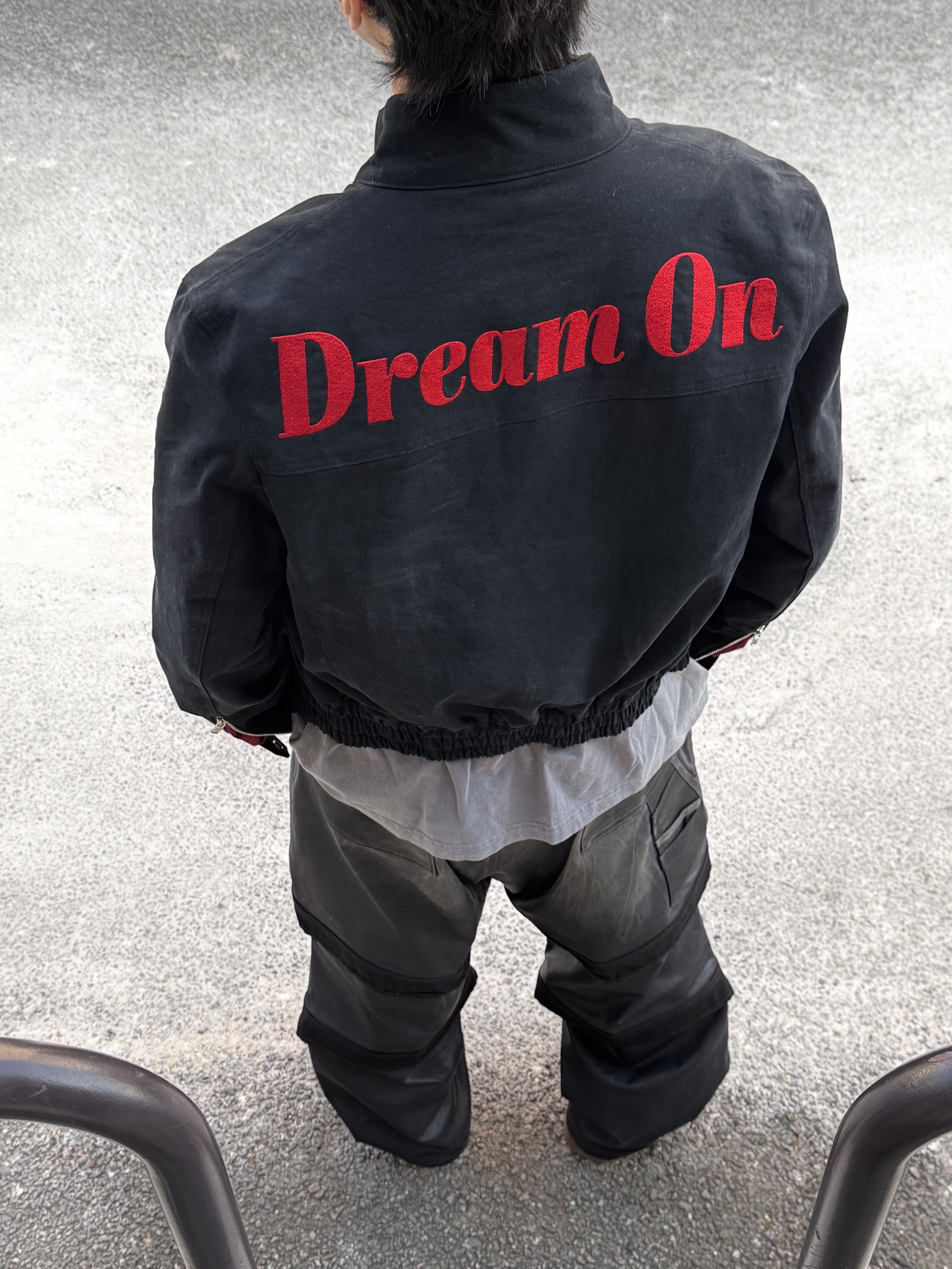 farfromwhat far layered work pants_black, SOULESURES BOLD BELUGA Espresso Brown 착용 스타일 - 5