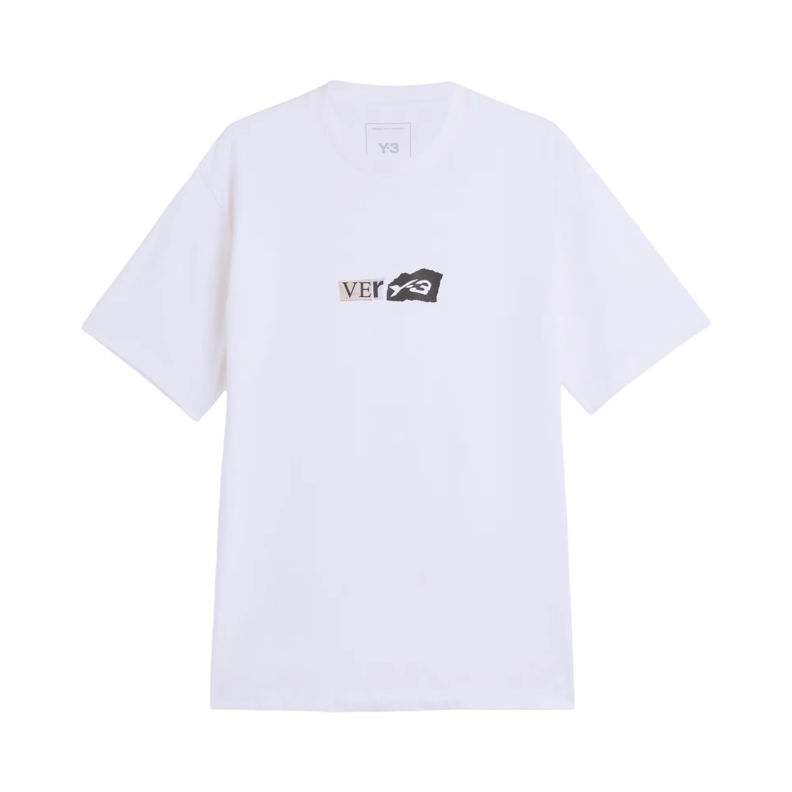 Y-3 x 요지 야마모토 GFX 숏슬리브 티셔츠 초크 화이트(Y-3 x Yohji Yamamoto Gfx Short Sleeve T-Shirt Chalk White)