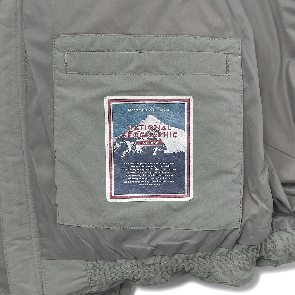 내셔널 지오그래픽 후드 헤론 구스 다운 점퍼 리첸 카키(National Geographic Hooded Heron Goose Down Jumper Lichen Khaki) - 6