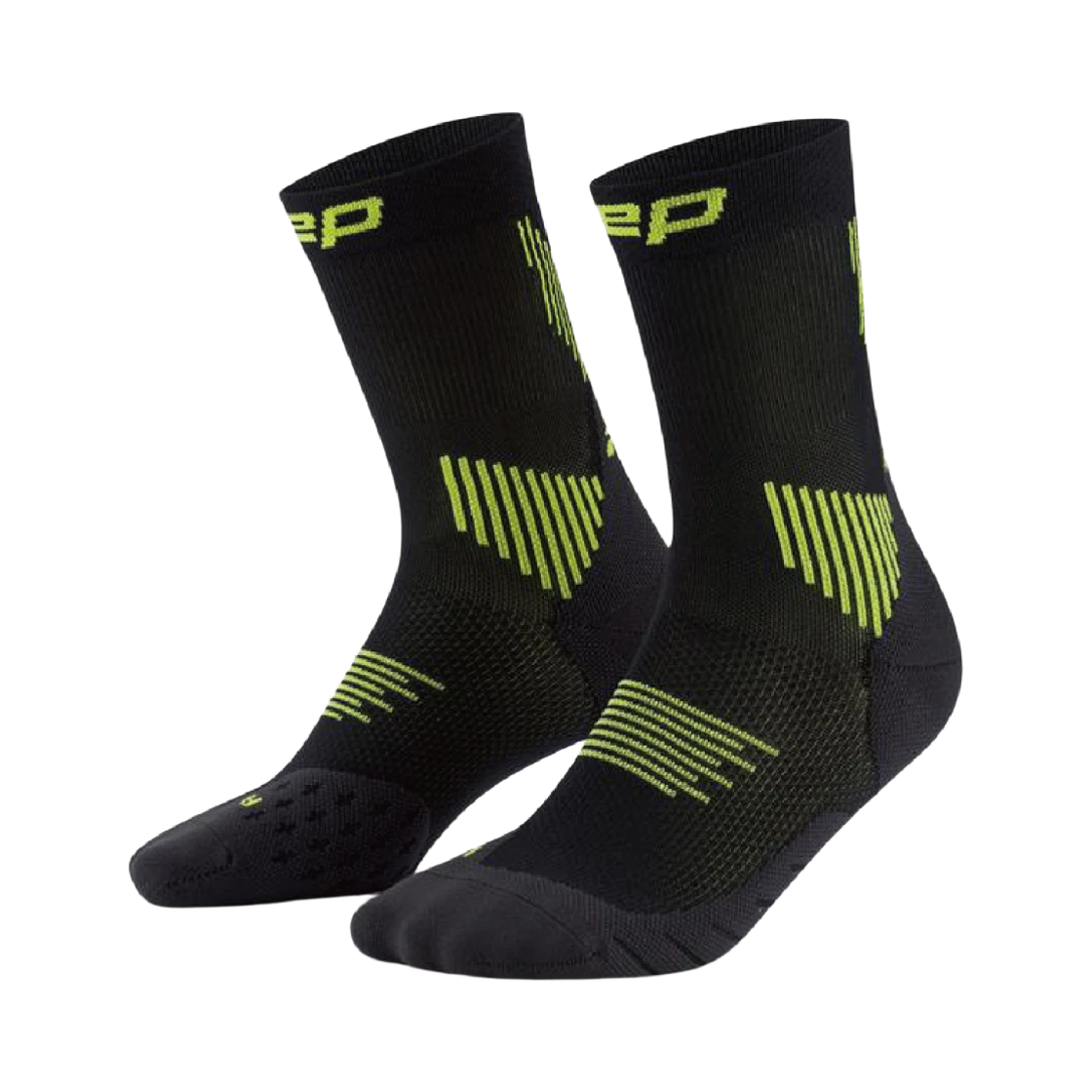 CEP 코어 런 컴프레션 미드 컷 삭스 블랙