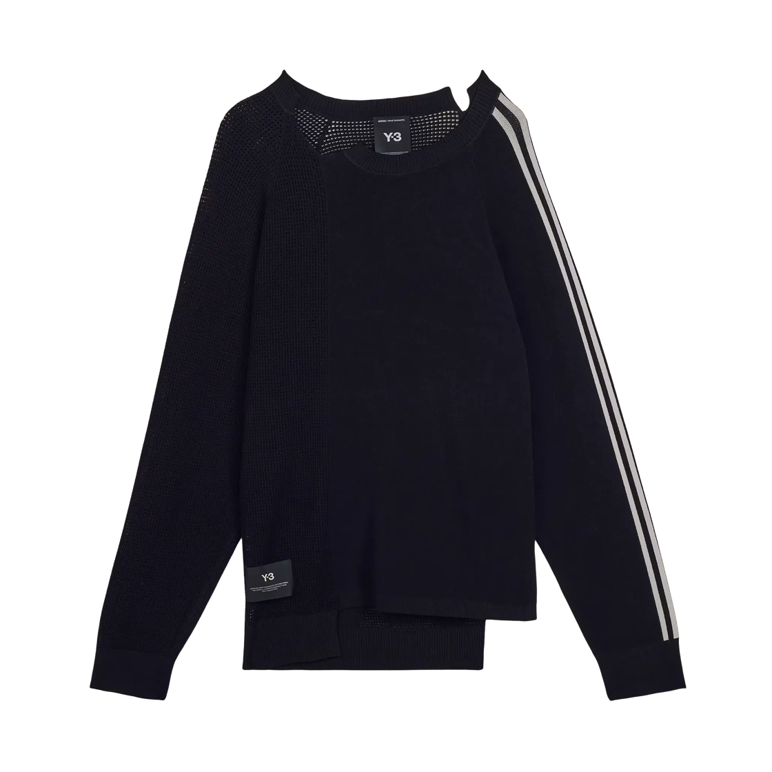 KR2395 Y-3 x Yohji Yamamoto Logo Knit Sweater Black