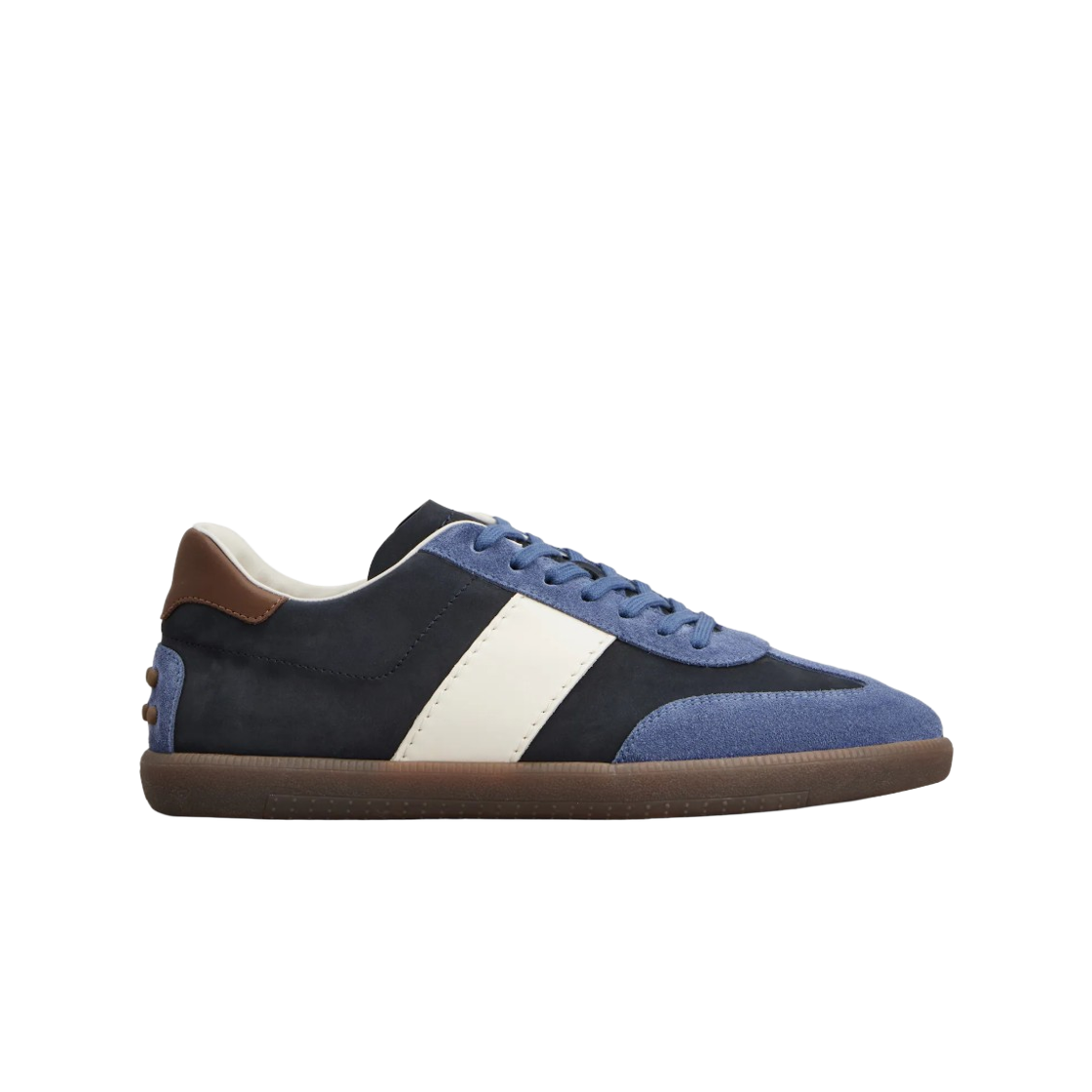 XXM68C0JF50V0SUP17 Tod's Tabs Sneakers in Suede e Nubuck Blue White