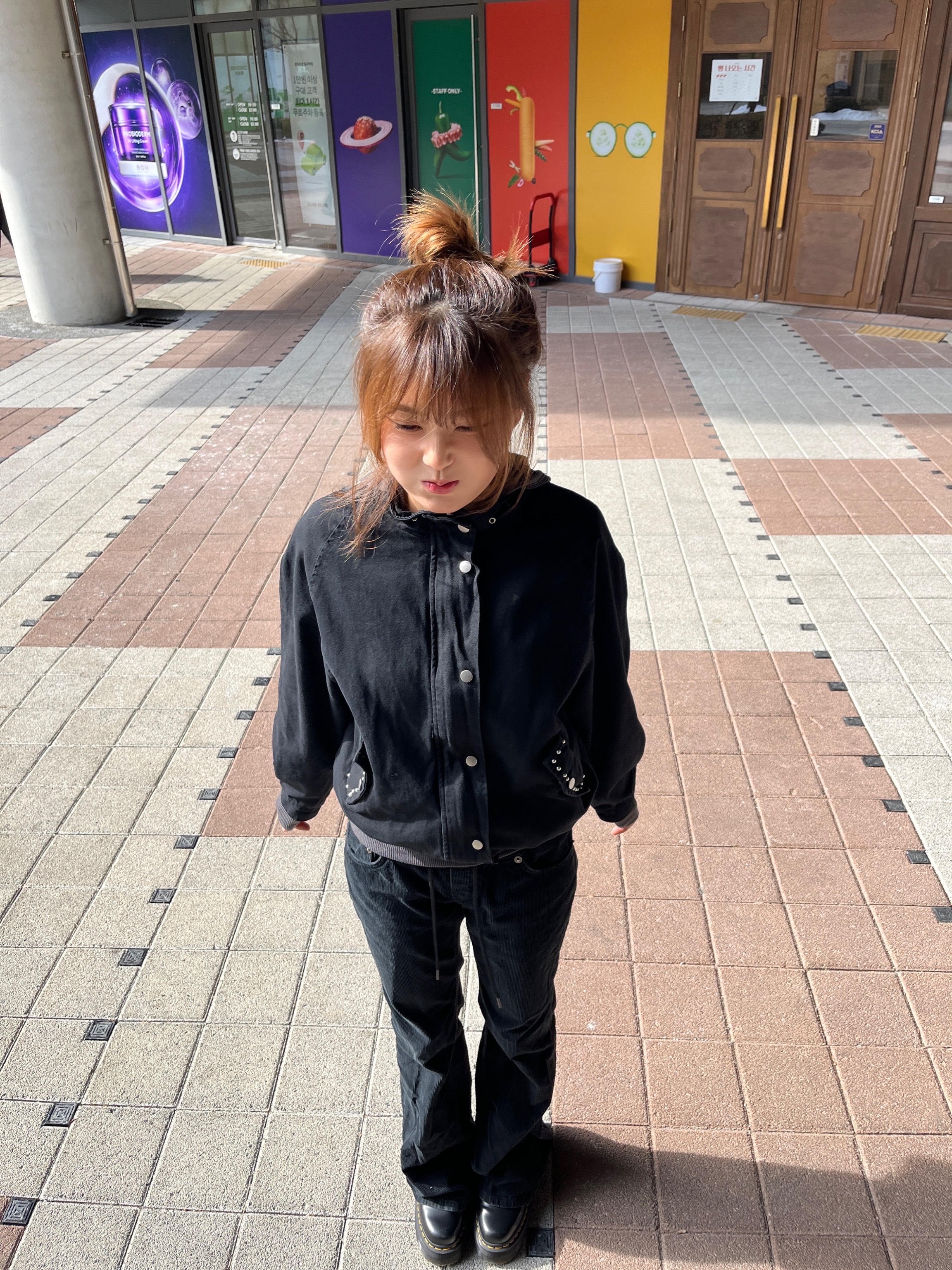 Dr. Martens 1461 Quad Black 착용 스타일 - 3