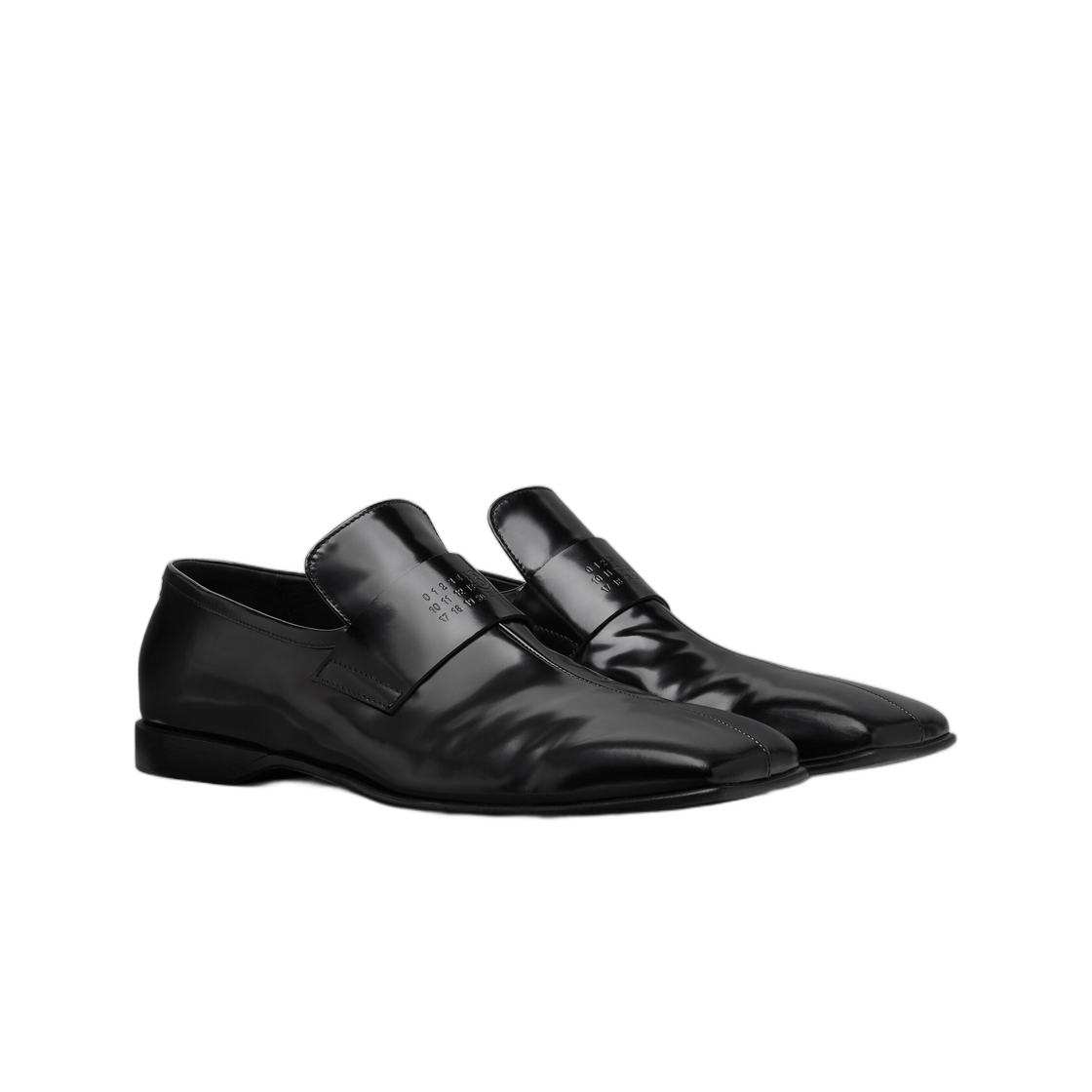 MM6 메종 마르지엘라 레더 로퍼 블랙(MM6 Maison Margiela Leather Loafers Black) - 2