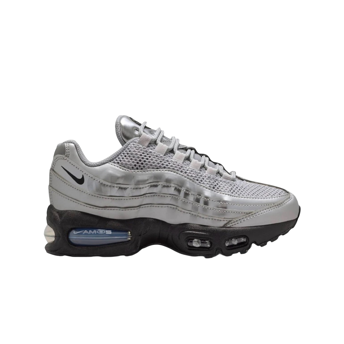 나이키 에어맥스 95 빅 버블 토탈 90 메탈릭 실버 블랙(Nike Air Max 95 Big Bubble Total 90 Metallic Silver Black)